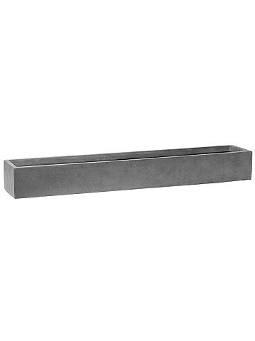 Кашпо Fiberstone balcony slim low xl grey Кашпо Fiberstone balcony slim low xl grey