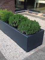 Кашпо Vepo betula rectangle anthracite L120 W50 H60 см