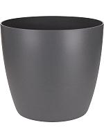 Кашпо Brussels® round mini anthracite D7 H6 см
