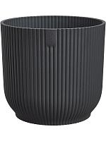 Кашпо Vibes fold round mini anthracite D11 H10.5 см
