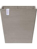 Кашпо Ecopots rotterdam wheels 50 taupe L50 W50 H48 см
