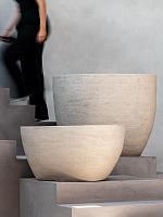 Кашпо Ruvido organic sand D67 H50 см