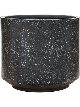 Кашпо Baq terrazzo cylinder black Кашпо Baq terrazzo cylinder black