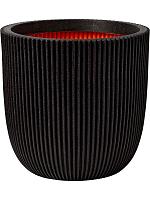 Кашпо Capi nature groove nl planter ball black D43 H41 см Кашпо Capi nature groove nl planter ball black D43 H41 см