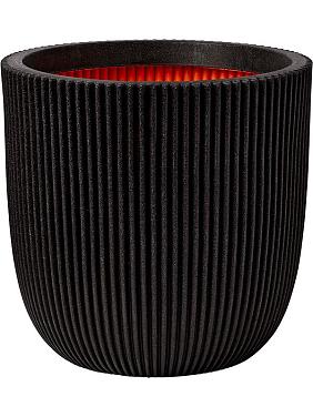 Кашпо Capi nature groove nl planter ball black Кашпо Capi nature groove nl planter ball black