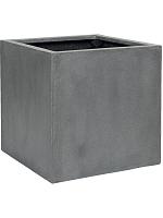 Кашпо Fiberstone block m grey L40 W40 H40 см Кашпо Fiberstone block m grey L40 W40 H40 см