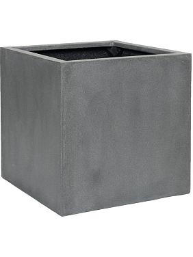 Кашпо Fiberstone block m grey Кашпо Fiberstone block m grey