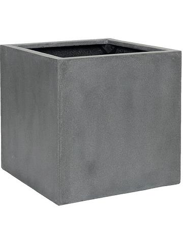 Кашпо Fiberstone block m grey Кашпо Fiberstone block m grey