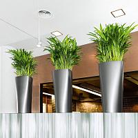 Кашпо Lechuza Delta (белый лакированный)