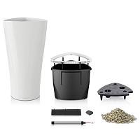 Кашпо Lechuza Delta (белый лакированный)