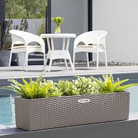 Кашпо Ola Dom Balcony Rattan (серо-коричневый)