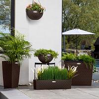 Кашпо Ola Dom Balcony Rattan (коричневый)