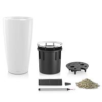 Кашпо Lechuza Rondo (серо-коричневый лакированный)