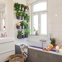 Кашпо Lechuza Green Wall Home Kit Glossy (красный лакированный)