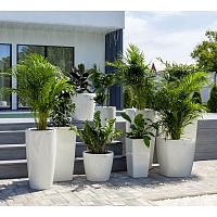 Кашпо Ola Dom Cubis Deluxe (белый лакированный)