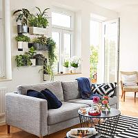 Кашпо Lechuza Green Wall Home Kit Glossy (антрацитовый лакированный)
