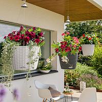 Кашпо подвесное Lechuza Nido Cottage (светло-серый)