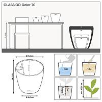 Кашпо Lechuza Classico Color (серый)