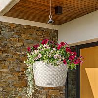 Кашпо подвесное Lechuza Nido Cottage (светло-серый)