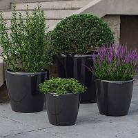 Кашпо Ola Dom Couple Deluxe (белый лакированный)