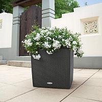Кашпо Lechuza Cube Cottage (белый)