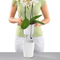 Кашпо Lechuza Deltini (антрацитовый металлик)
