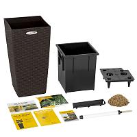 Кашпо Ola Dom Cubis Rattan (коричневый)